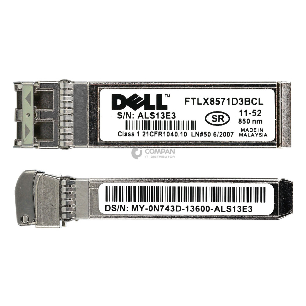N743D DELL 10GB SFP+ 850NM OPTICAL TRANSCEIVER